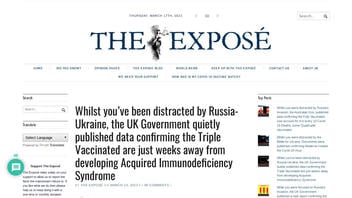 Fact Check: UK Agency Did NOT Publish Data Confirming People Triple-Vaccinated For COVID-19 Are Weeks Away From Developing AIDS