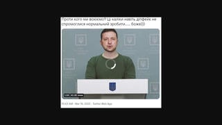 Fact Check: Video Does NOT Show Zelenskyy Surrendering -- It's A Low-Quality Deepfake