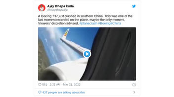 Fact Check: Video Does NOT Show Boeing 737 Crash In China In March 2022 -- It's A Clip From Simulation Video Of 2019 Ethiopian Airlines Crash 