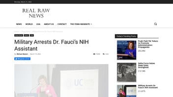 Fact Check: U.S. Military Did NOT Arrest 'Dr. Fauci's NIH Assistant'