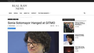 Fact Check: Supreme Court Justice Sonia Sotomayor Was NOT Hanged at Guantanamo Bay