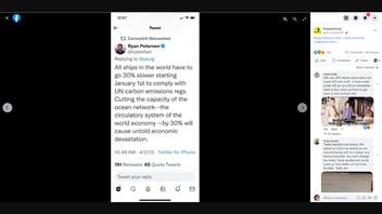 Fact Check: UN Did NOT Release Carbon Emissions Regulations Saying That Ships Will Have To Travel 30% Slower 