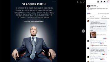 Fact Check: Putin Did NOT End Rothschild Control Over Russia By Nationalizing Russian Central Bank -- State Bank Was Created More Than A Century Ago