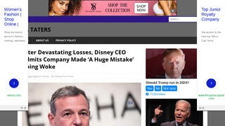 Fact Check: Disney CEO Did NOT Admit Company Made 'A Huge Mistake Going Woke' -- This Article Is From A Satirical Site
