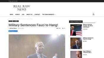 Fact Check: US Military Did NOT Sentence Dr. Anthony Fauci to Hang At Guantanamo Bay