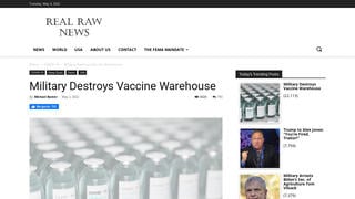 Fact Check: US Military Did NOT Destroy Moderna Vaccine Warehouse