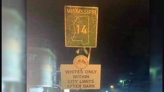 Fact Check: Photo Is NOT A Current 'Whites Only Sundown Town' Sign -- It's From 2018 Movie 'Green Book' Set In 1960s