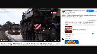 Fact Check: Video Does NOT Show Ukrainian Troops Using 'Dozens Of UK-Sent Tanks' To Attack Russian Convoy 