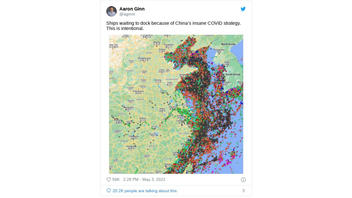 Fact Check: Screenshot Of Ship-Tracking Map Does NOT Prove All Ships Shown Along Chinese Coast Are 'Waiting To Dock'