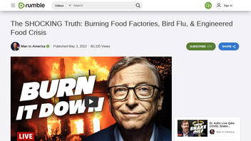 Fact Check: No Evidence That Burning Food Factories, Bird Flu, Food Crisis Are Globalist Plot For Control