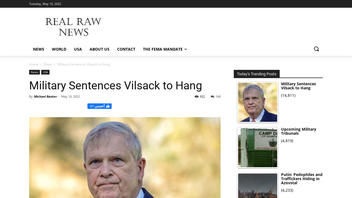 Fact Check: US Military Did NOT Sentence Tom Vilsack To Hang
