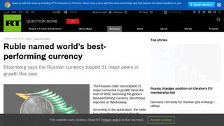 Fact Check: Ruble's Designation As 'World's Best-Performing Currency' Does NOT Tell Full Story