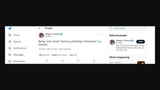 Fact Check: Actor Morgan Freeman Did NOT Tweet That Whiteness 'Is A Disease' -- It's Another Morgan Freeman