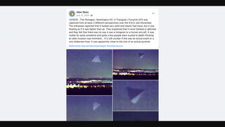 Fact Check: UFO In Shape Of Pyramid Was NOT Seen In 2018 -- It Was Created By CGI
