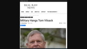 Fact Check: Tom Vilsack Was NOT Hanged By Military At Guantanamo Bay On May 16, 2022