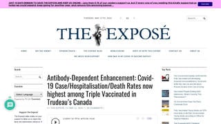 Fact Check: Canada Did NOT Publish Data That 'Suggests' People Triple-Vaccinated For COVID-19 Get Sicker, Develop Vaccine-Associated Enhanced Disease