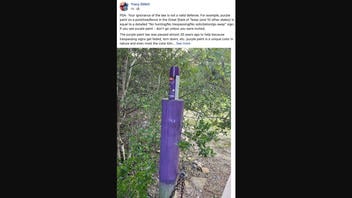 Fact Check: Purple Paint DOES Mean 'No Trespassing' -- In Texas And At Least 11 Other States