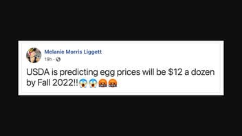 Fact Check: USDA Is NOT Predicting Egg Prices Will Be $12/Dozen By Fall 2022