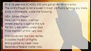 Fact Check: Poem About School Prayer Is NOT New And The Author Is Unknown