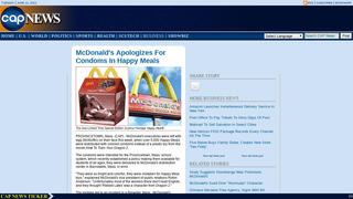 Fact Check: McDonald's Did NOT Place 5,000 Condoms In Happy Meals -- It's From Humor Website