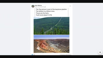 Fact Check: Photos Do NOT Show Pictures Of The Keystone Pipeline And A Lithium Mine