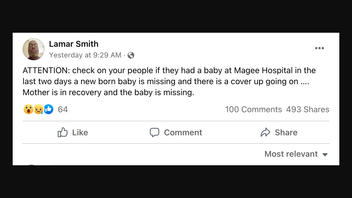Fact Check: Newborn NOT Stolen from 'Magee Hospital' 
