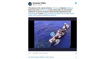 Fact Check: This is NOT Russian Flagship Moskva (Moscow) Sinking In Black Sea