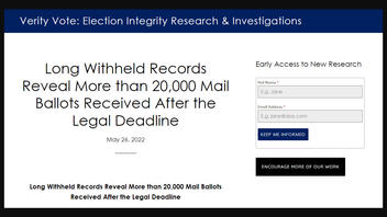 Fact Check: 19,000 Late, Invalid Ballots Were NOT Counted in 2020 Arizona Election