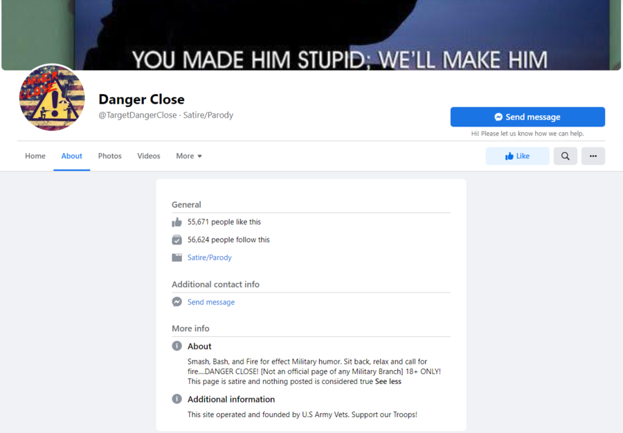 danger close satire FB page.png