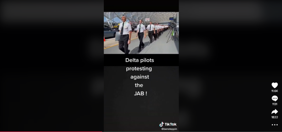 delta pilots protest TikTok.png
