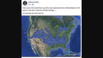Fact Check: Map Image Does NOT Depict Scientist's Prediction Of US 'In 30 Years If We Don't Reverse Climate Change'