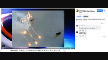 Fact Check: This Video Does NOT Show Ukrainian Or NATO Planes Bombing Russia On July 14, 2022