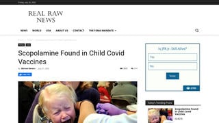 Fact Check: US Military Did NOT Find Scopolamine In COVID Vaccines For Children