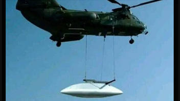 Fact Check: US Military Helicopter Did NOT Carry Silver UFO To Area 51