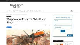 Fact Check: US Military Did NOT Find Wasp Venom In COVID Vaccines For Children