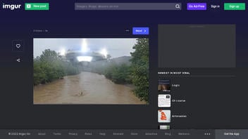 Fact Check: 'Huge UFO' Over Flood Waters Is Result Of Special Effects Mobile App
