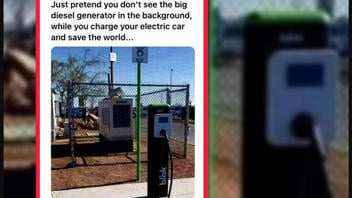 Fact Check: Diesel Generator At El Paso Airport Is NOT Powering EV Charging Station