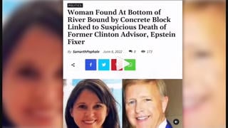 Fact Check: Woman Found Dead In Arkansas River Is NOT Provably Linked To Clinton Advisor Who Apparently Killed Self