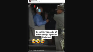 Fact Check: Video Did NOT Include Authentic Audio Of Secret Service Bemoaning Biden's Jacket Troubles
