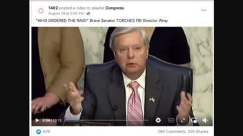 Fact Check: This Video Does NOT Show Sen. Lindsey Graham Grilling FBI Director Christopher Wray On The Mar-a-Lago Raid