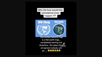 Fact Check: The UN Flag Does NOT Show Flat Earth