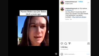 Fact Check: 'Naomi Biden' Did NOT Say 'Joe Biden Died 4 Years Ago' -- Video Is From A Satire Account