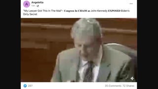 Fact Check: Video Does NOT Show Sen. John Kennedy Exposing 'Biden's Dirty Secret' In Congress