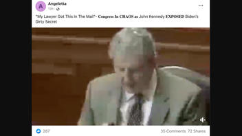 Fact Check: Video Does NOT Show Sen. John Kennedy Exposing 'Biden's Dirty Secret' In Congress