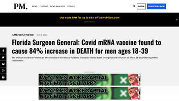 Fact Check: COVID MRNA Vaccine NOT Found To Cause 84% Increase In Death For Men Ages 18-39