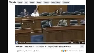 Fact Check: AOC Was NOT 'Thrown Out' of Congress During A Hearing