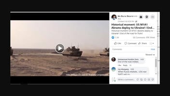 Fact Check: Video Offers NO Proof US M1A1 Abrams Tanks Were Deployed To Ukraine 