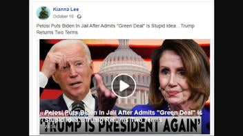 Fact Check: Nancy Pelosi Did NOT Put Joe Biden In Jail, Return Trump To Presidency For 2 Terms