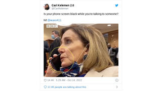 Fact Check: Pelosi 'Black Phone Screen' Photo Does NOT Prove She Was Faking Call On Jan. 6