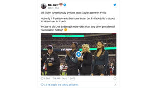 Fact Check: Sound In Video Of Football Fans Booing Jill Biden Is NOT Authentic